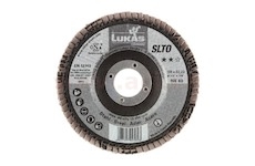 Lamelový kotouč šikmý 125 mm (pro Inox/ocel, ocel, litina) hrubost P60, LUKAS (Německo)