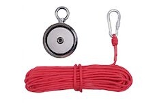 Magnet fishing 140kg oboustranný pro lovce pokladů KD10415 KRAFT&DELE