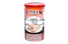 MAX Deluxe Dog 3/4 kuřete, konzerva 1200 g