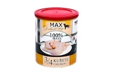 MAX Deluxe Dog 3/4 kuřete, konzerva 800 g