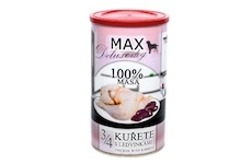 MAX Deluxe Dog 3/4 kuřete s ledvinkami, konzerva 1200 g