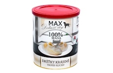 MAX Deluxe Dog krájené dršťky, konzerva 800 g