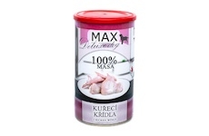 MAX Deluxe Dog kuřecí křídla, konzerva 1200 g