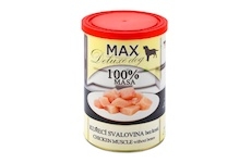 MAX Deluxe Dog kuřecí svalovina bez kosti, konzerva 400 g