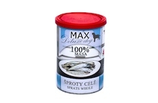 MAX Deluxe Dog šproty celé, konzerva 400 g