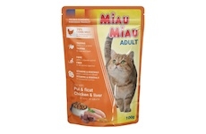 Miau Miau Cat kuřecí a játra, kapsa 100 g