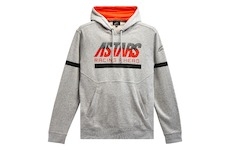 mikina CLUB HOODIE, ALPINESTARS (šedá/černá/červená, vel. 2XL)