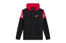 mikina VELOCITY HOODIE, ALPINESTARS (černá/červená, vel. L)