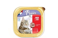 Plaisir Cat hovězí, vanička 100 g 