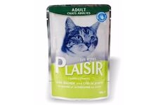 Plaisir Cat losos & treska, kapsička 100 g 