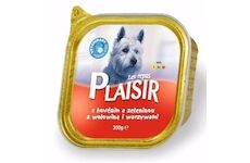 Plaisir Dog hovězí, vanička 300 g  