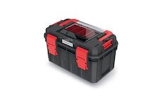 Plastový kufr, box na nářadí KXSA4530F X-BLOCK SOLID TOOLBOX ALU LOG KISTENBERG