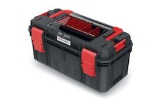 Plastový kufr, box na nářadí KXSA5530F X-BLOCK SOLID TOOLBOX ALU LOG KISTENBERG