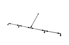 Postřikovací nástavec, 4 trysky, 50cm pro zádový postřikovač GEKO