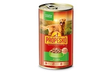 PROPESKO Dog jehněčí a kuřecí v omáčce, kousky 1240 g