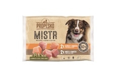 PROPESKO Dog Mistr kuře, krůta v omáčce, kapsa 85 g (4 pack)