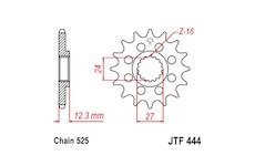 řetězové kolečko pro sekundární řetězy typu 525, JT (17 zubů)