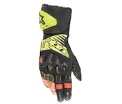 rukavice GP TECH V2, ALPINESTARS (černá/žlutá fluo/bílá/červená fluo, vel. 2XL)