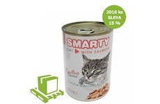 SMARTY Cat Losos chunks, konzerva 410 g (paleta 2016 ks) SLEVA 15 %