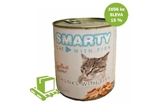 SMARTY Cat Rybí chunks, konzeva 810 g (paleta 1056 ks) SLEVA 15 %