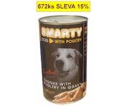 SMARTY Dog Drůbeží chunks, konzerva 1240 g