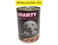 SMARTY Dog Junior Jehněčí chunks, konzerva 410 g