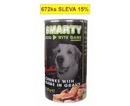 SMARTY Dog Zvěřina chunks, konzerva 1240 g 