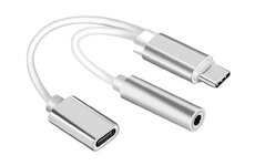 USB adaptér USB-C, jack 3,5mm, 13cm KAXL