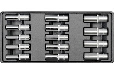 Vložka do zásuvky - klíče nástrčné hluboké 8-21mm 14ks
