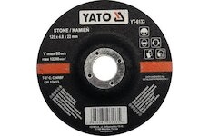 YATO Kotouč na kámen 125 x 22 x 6,8 mm vypouklý brusný, YT-6133